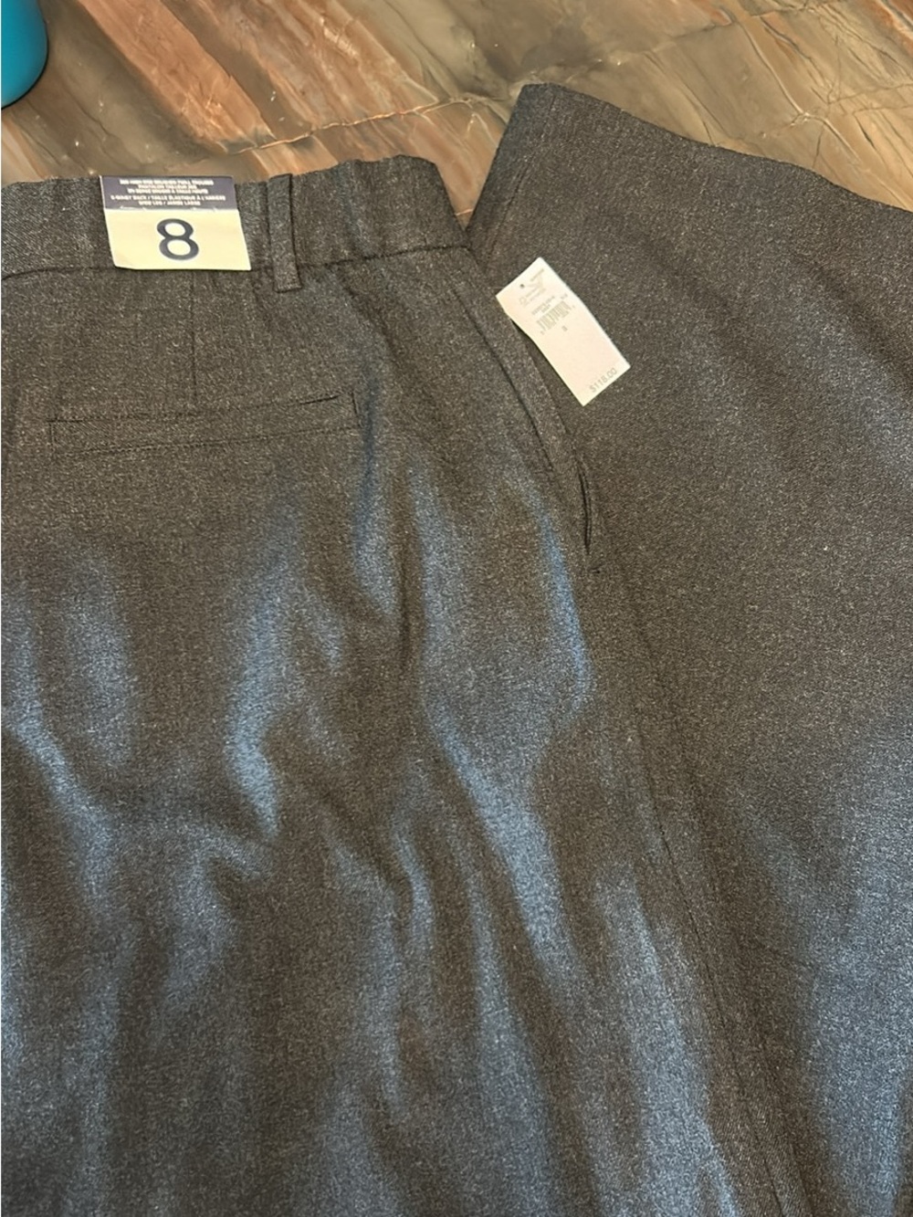 NWT GAP 365 Charcoal Grey High Rise Brushed Twill Trouser - Picture 2 of 3